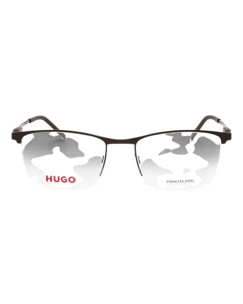 HUGO BOSS rectangle-frame glasses - Braun Braun