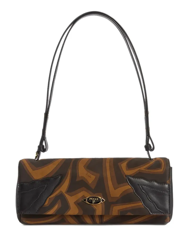 Emilio Pucci Palio Schultertasche - Schwarz Schwarz