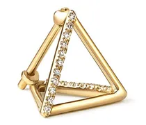 Dreieckiger Ohrring mit Diamanten
