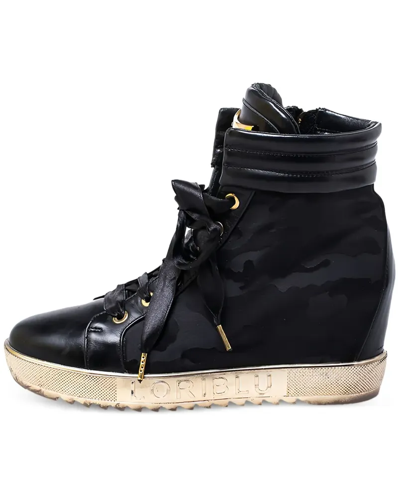 Loriblu Sneakers mit Wedge-Absatz - Schwarz Schwarz