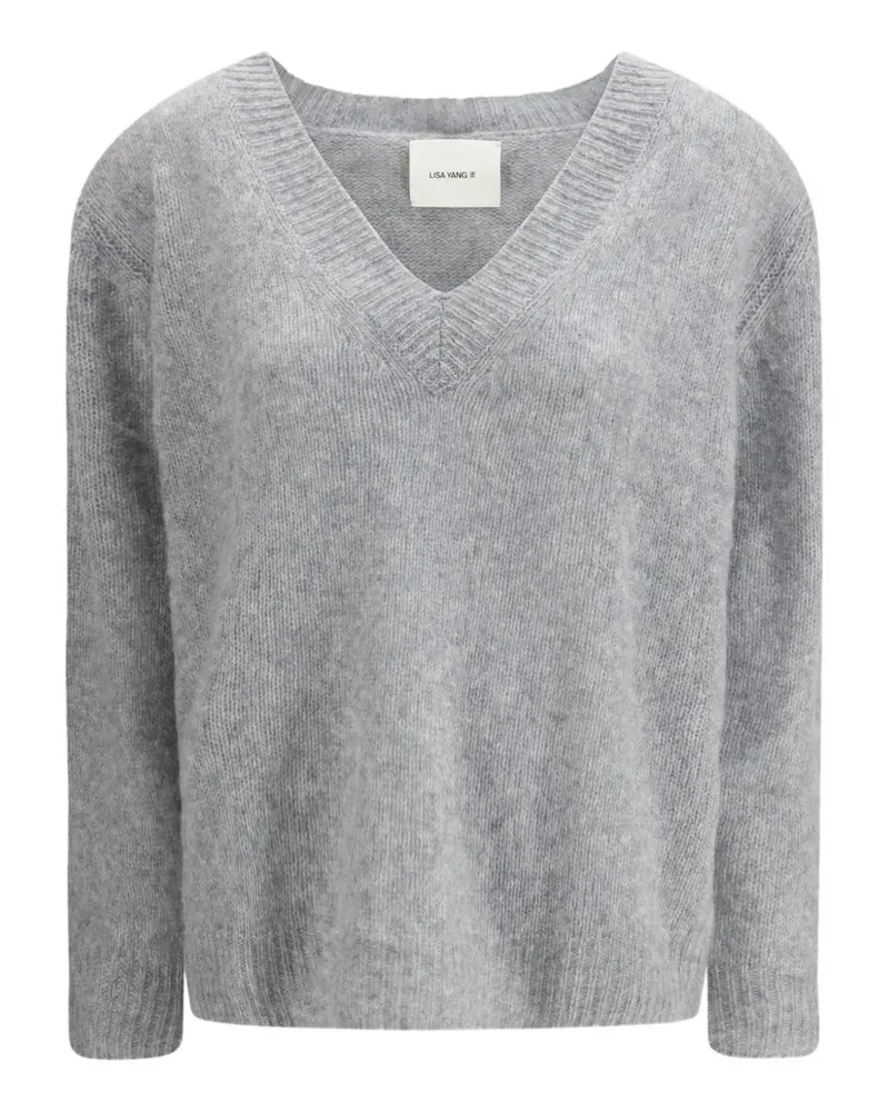 Lisa Yang V-neck leona sweater - Grau Grau