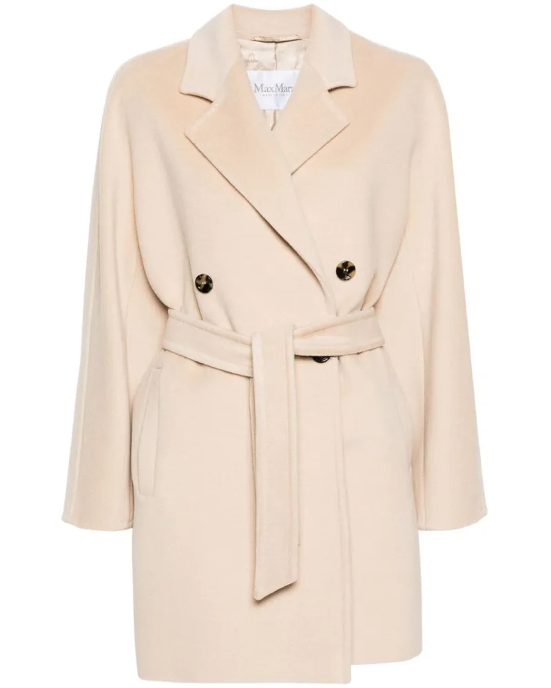 Max Mara Doppelreihiger Mantel - Nude Nude