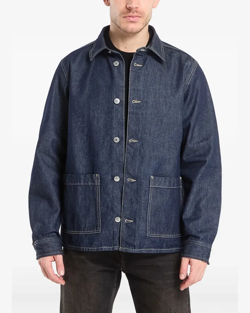 Samsøe & Samsøe SAHENRY Jeansjacke mit aufgesetzten Taschen - Blau Blau