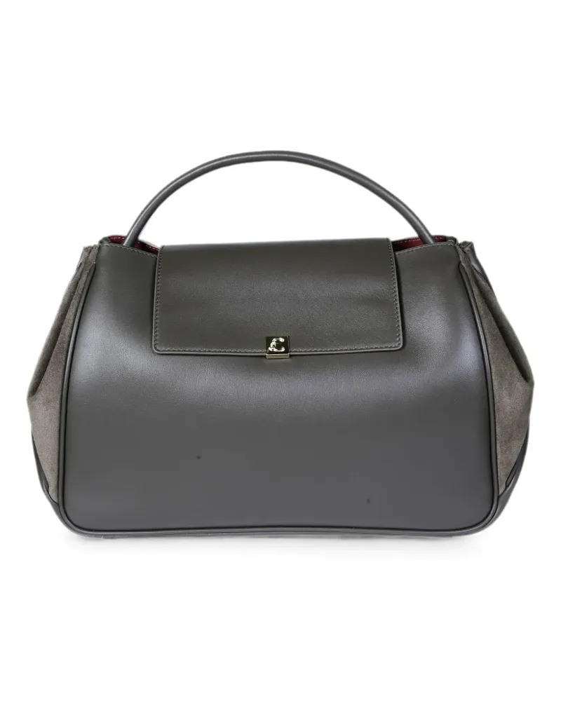 Coccinelle Pansy leather cross body bag - Grau Grau