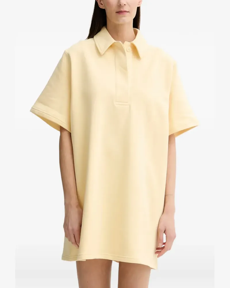 STAND polo shirt dress - Gelb Gelb