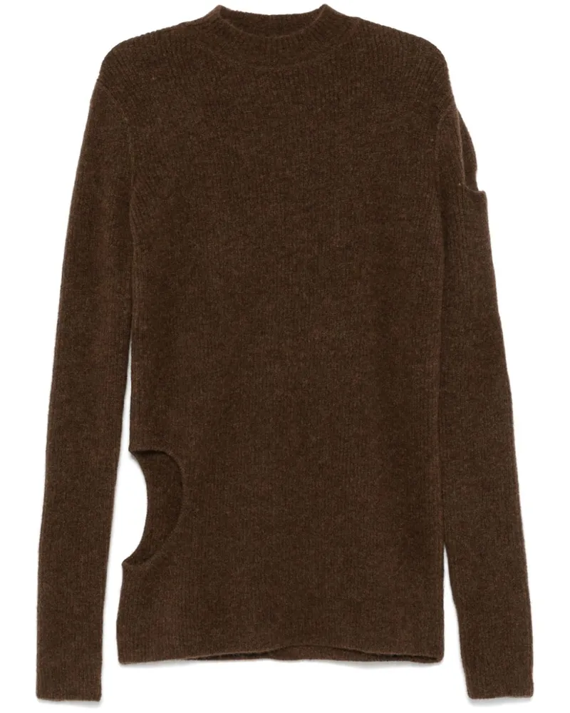 Rick Owens Pullover mit Cut-Out-Detail - Braun Braun