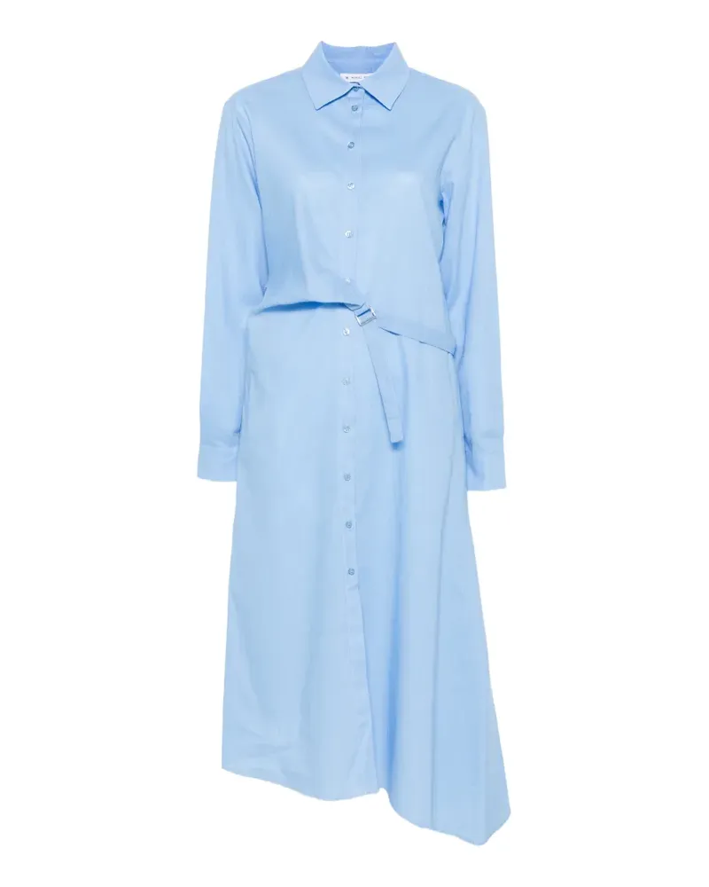 Manuel Ritz asymmetric belted midi dress - Blau Blau