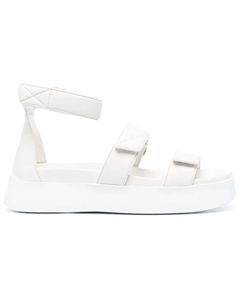 Santoni Sandalen mit Klettverschluss - Weiß Weiß