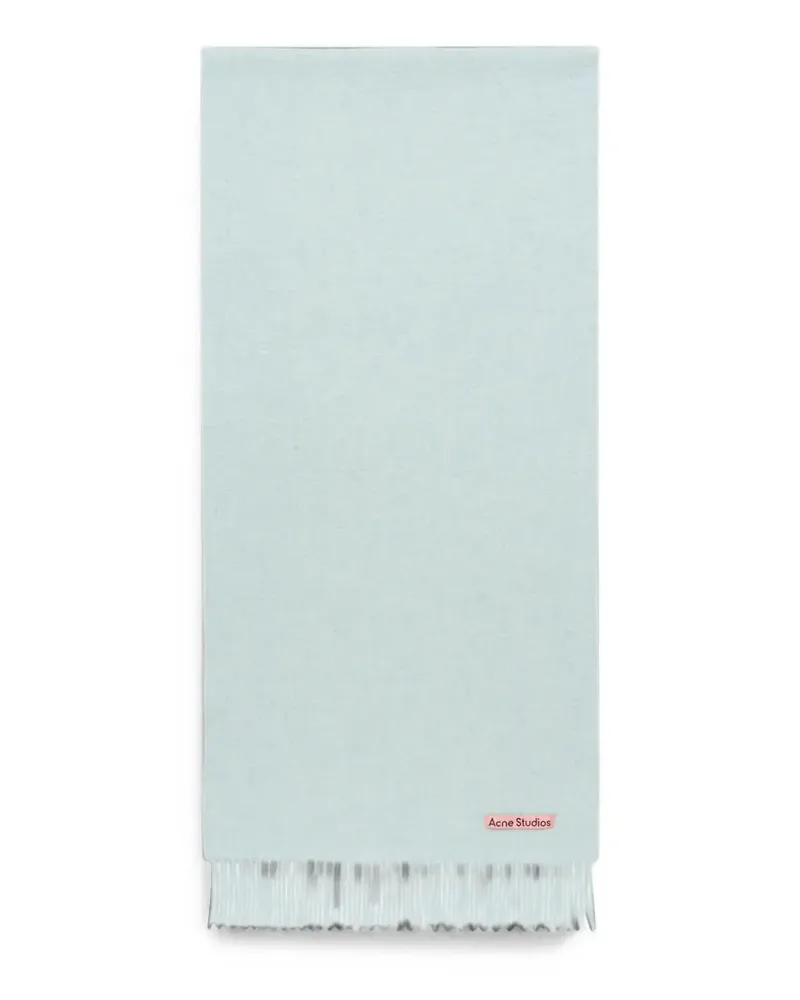 Acne Studios fringe wool scarf – narrow - Blau Blau