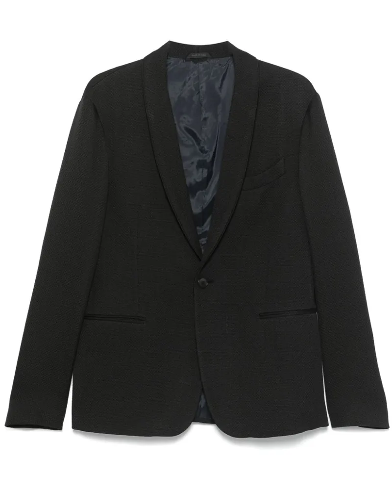 Giorgio Armani Einreihiges Sakko - Schwarz Schwarz