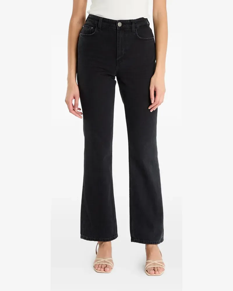 Guess Jeans mit Logo-Patch - Schwarz Schwarz