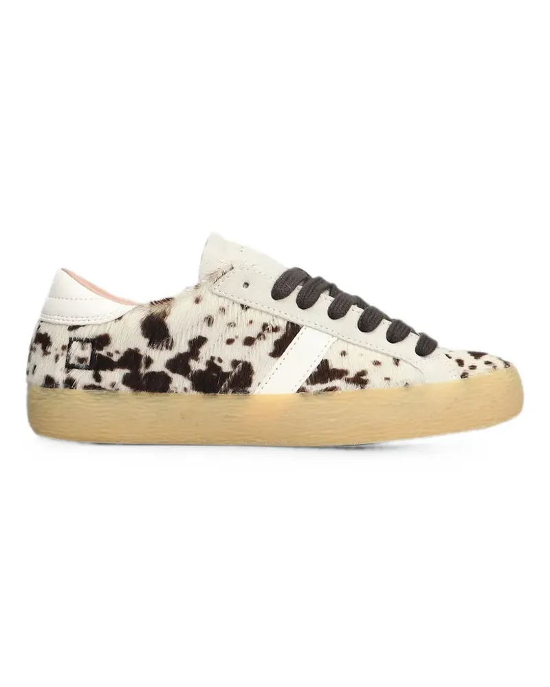 D.A.T.E. Sneakers mit Animal-Print - Weiß Weiß