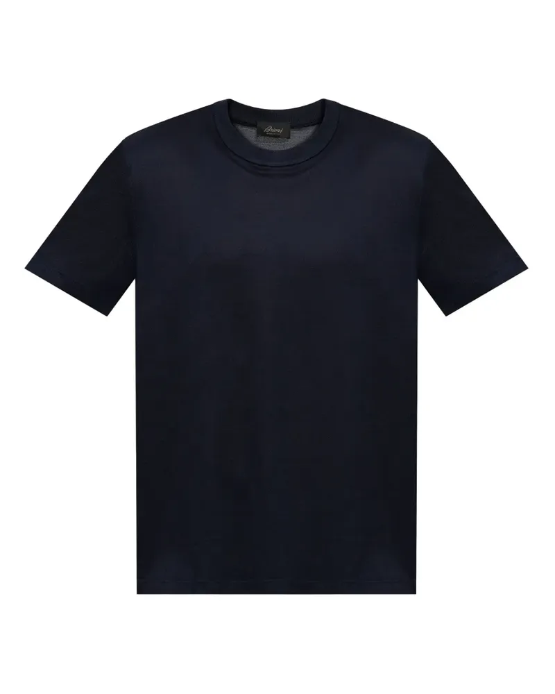 Brioni T-Shirt mit rundem Ausschnitt - Blau Blau