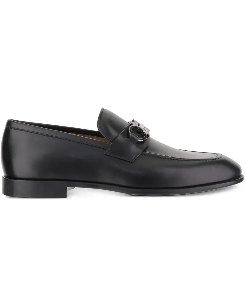 Ferragamo Loafer mit Gancini-Detail - Schwarz Schwarz