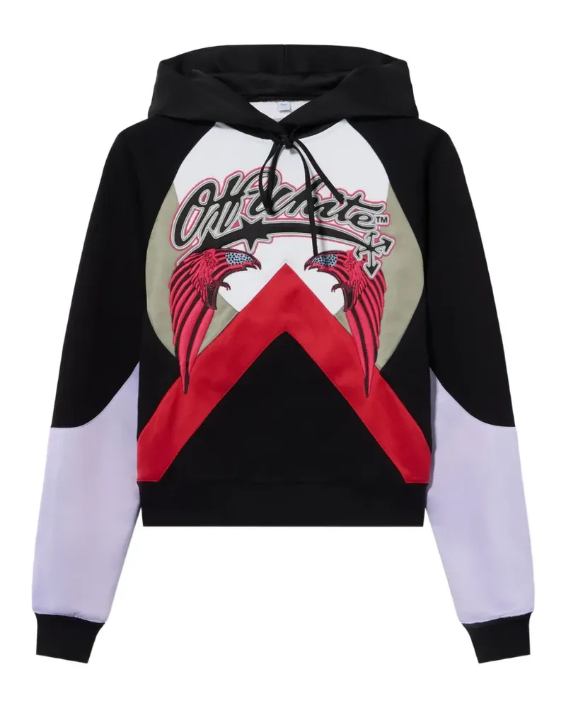 OFF-WHITE colour-block hoodie - Schwarz Schwarz
