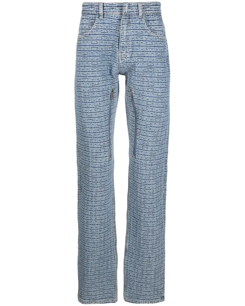 Givenchy Straight-Leg-Jeans mit 4G - Blau Blau