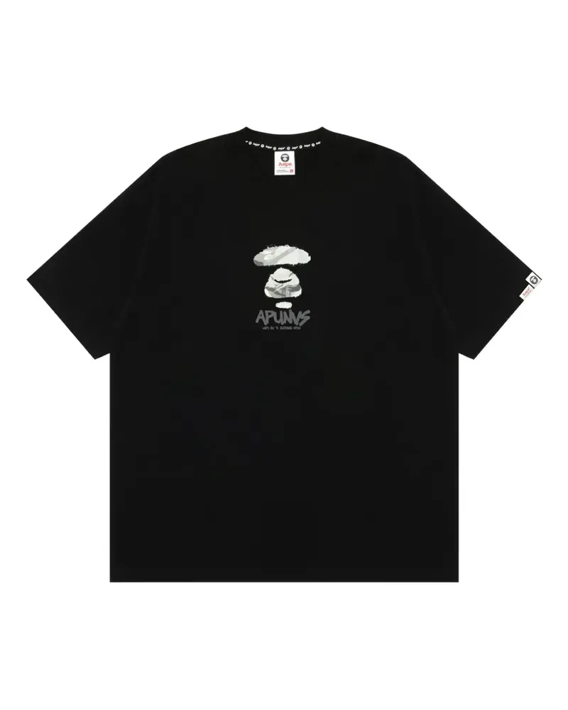 BAPE AAPEUNVS T-Shirt mit Logo-Print - Schwarz Schwarz