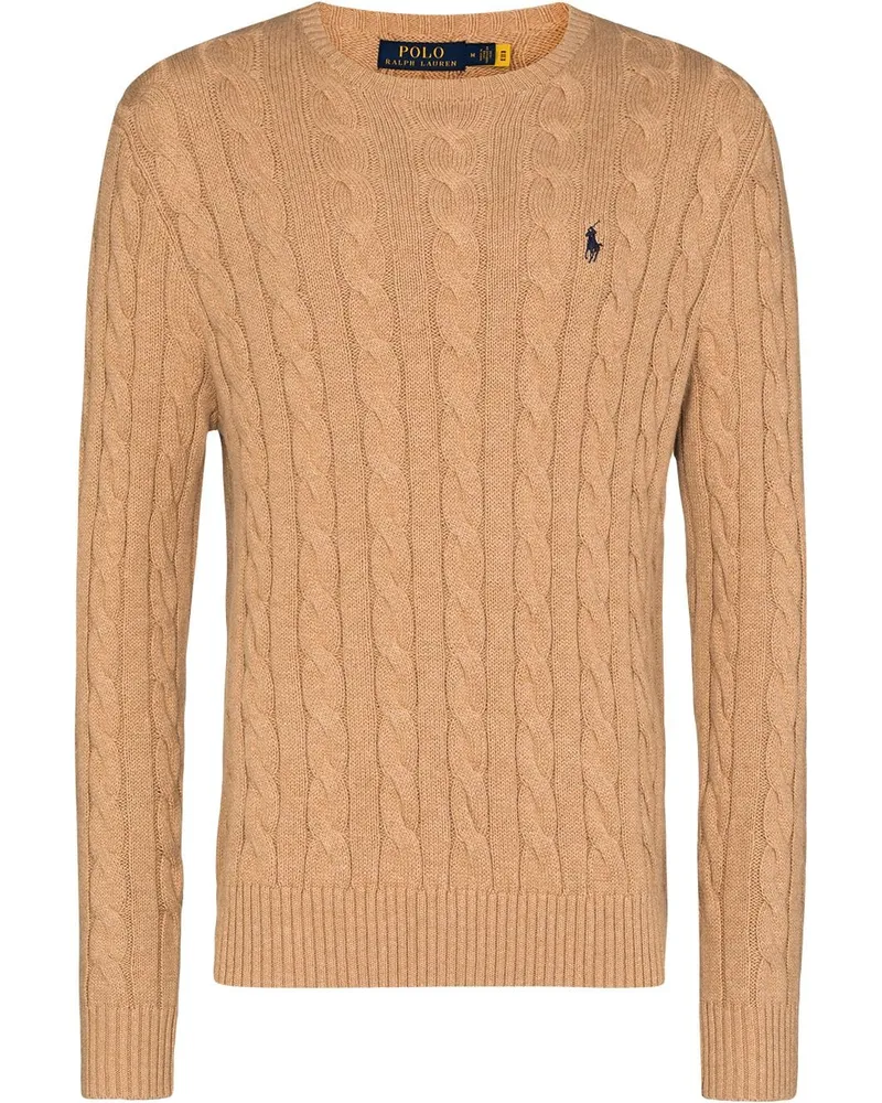 Ralph Lauren Pullover mit Zopfmuster - Braun Braun