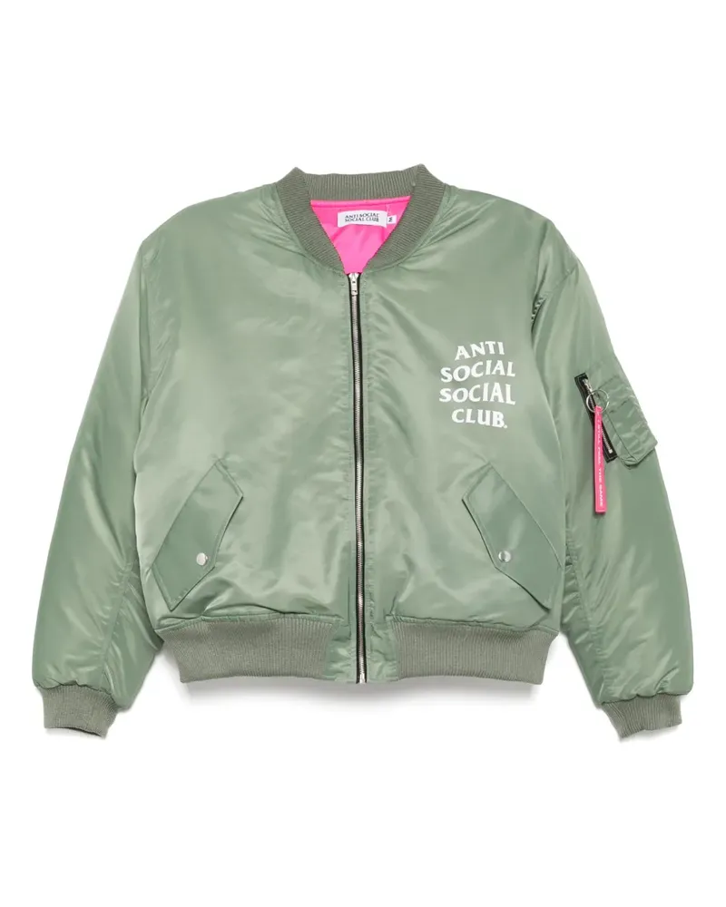 Anti Social Social Club Welcome to the Club MA-1 Jacke - Grün Grün
