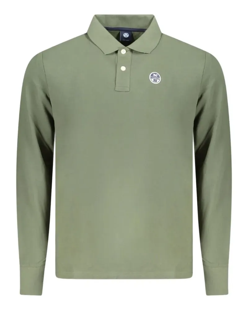 North Sails long-sleeve logo-patch polo shirt - Grün Grün
