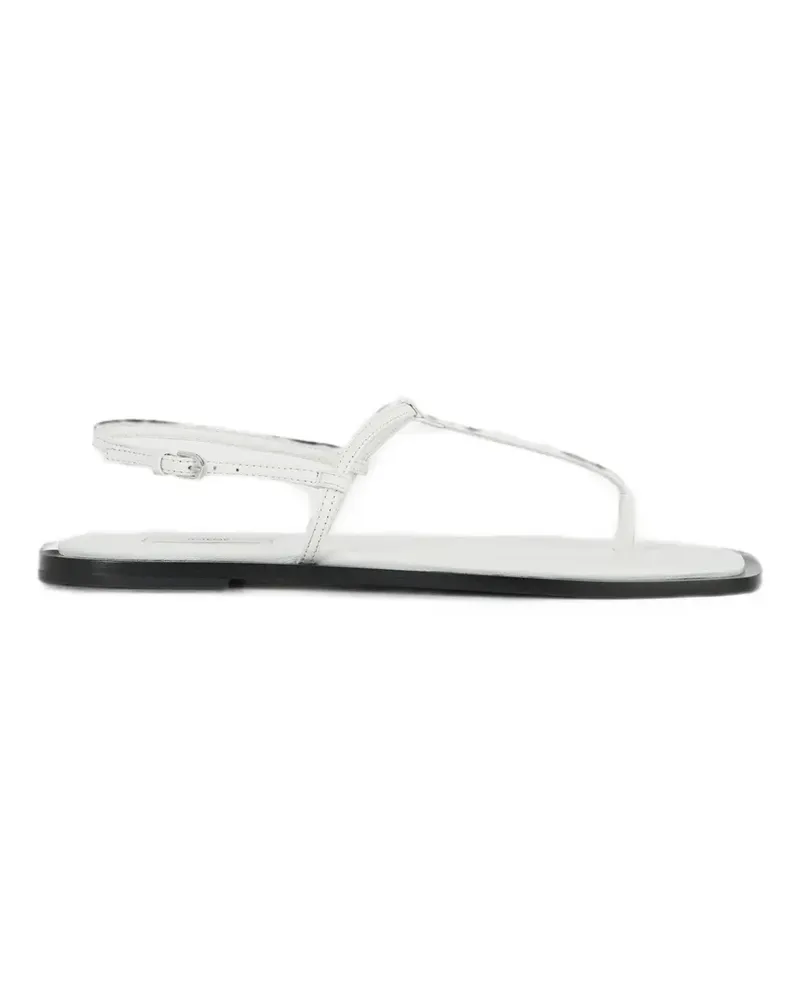 Totême T-strap leather sandals - Weiß Weiß