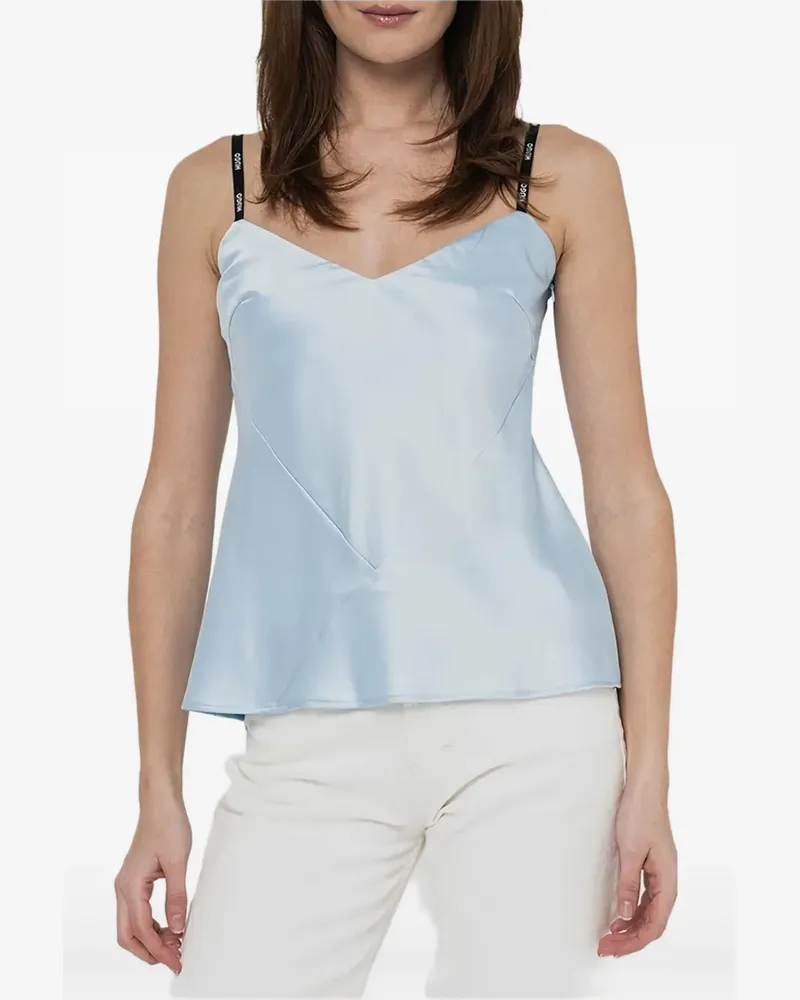 HUGO BOSS Oberteil mit V-Ausschnitt - Blau Blau