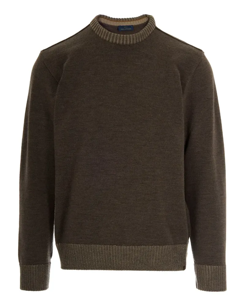 Paul & Shark Pullover mit geripptem Saum - Braun Braun