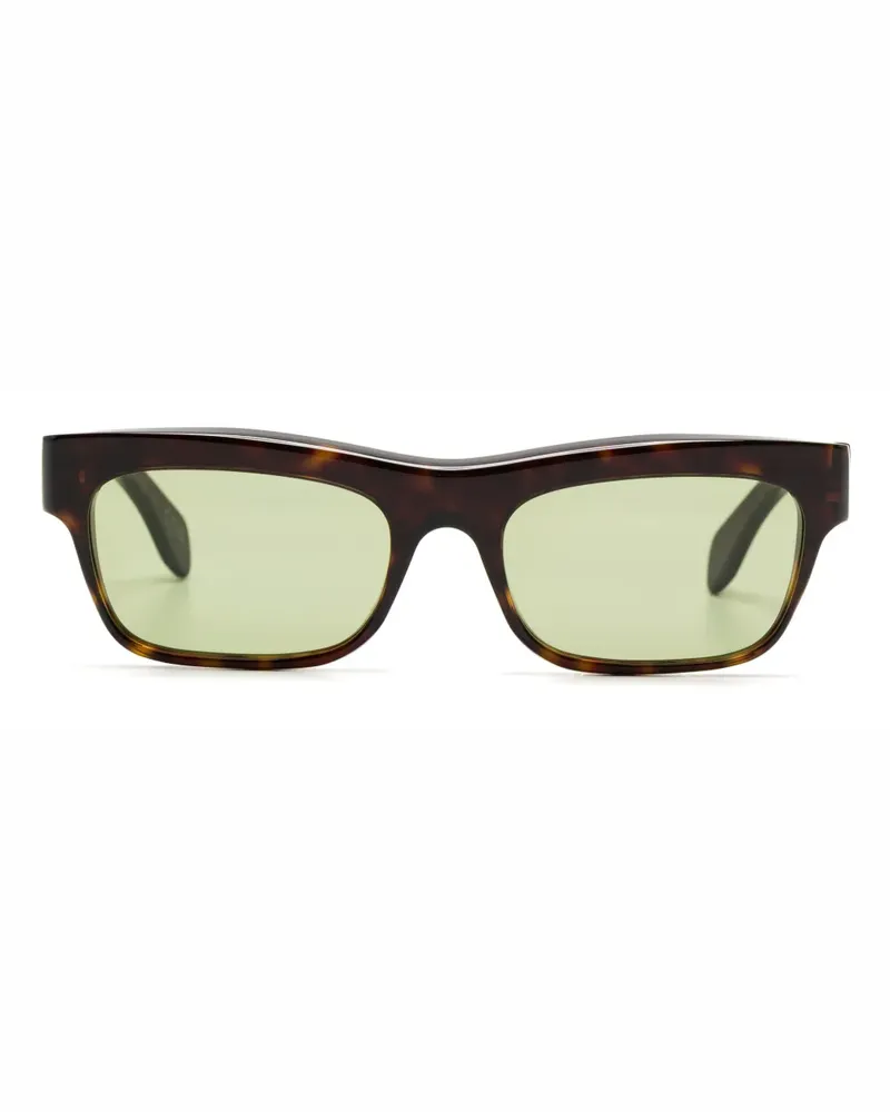 Marni Edku Sonnenbrille mit ovalem Gestell - Schwarz Schwarz