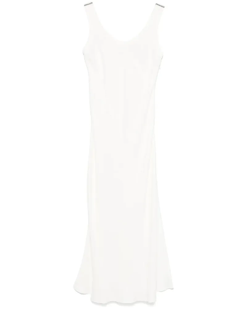 Brunello Cucinelli Maxikleid mit Monili-Kette - Nude Nude