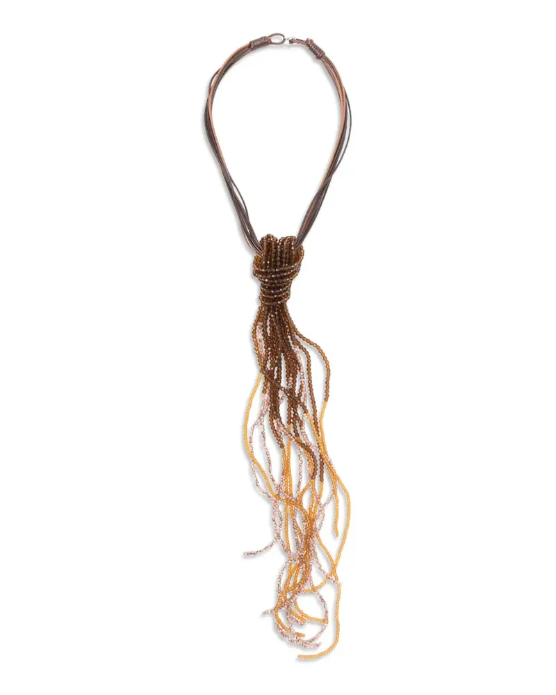 Antonelli Firenze Tessa beaded necklace - Braun Braun