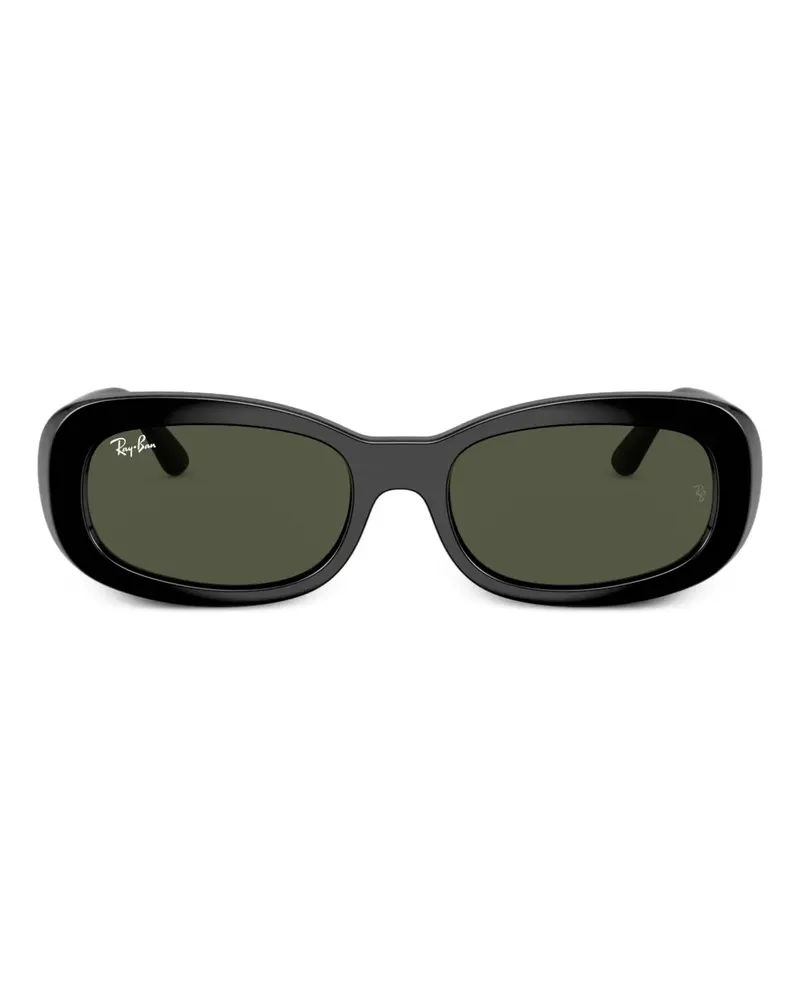Ray Ban Sonnenbrille mit ovalem Gestell - Schwarz Schwarz