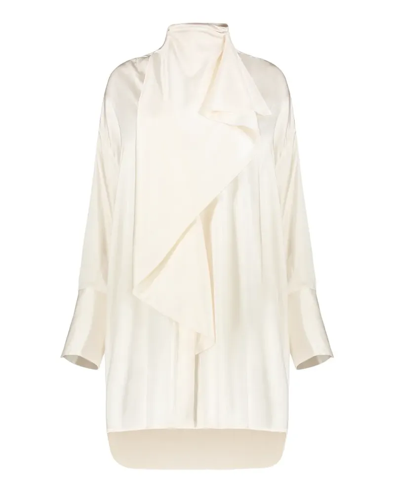 ELLERY flounced high-collar dress - Weiß Weiß