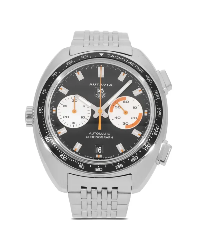 TAG Heuer 2016 pre-owned Autavia Chronograph 42mm - Schwarz Schwarz