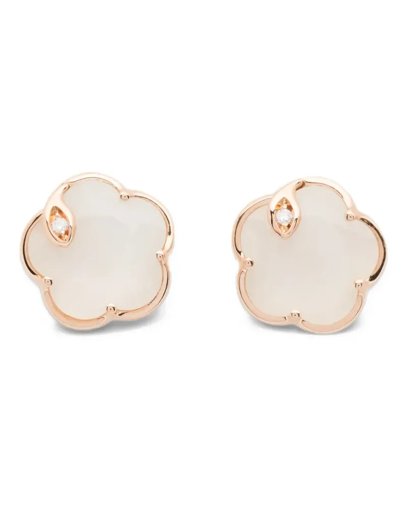 Pasquale Bruni Petit Joli mother-of-pearl and diamond earrings - Rosa Rosa