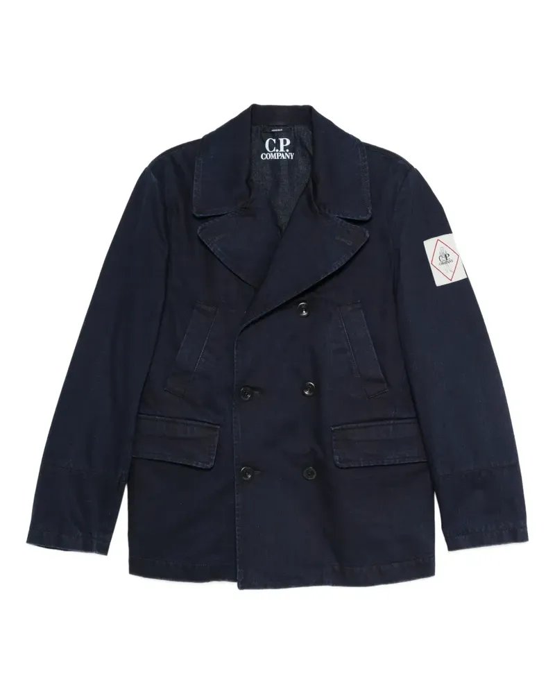 C.P. Company double-breasted denim blazer - Blau Blau