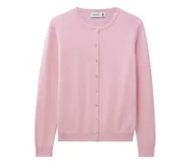 Kaschmircardigan mit Rundhalsausschnitt - Rosa