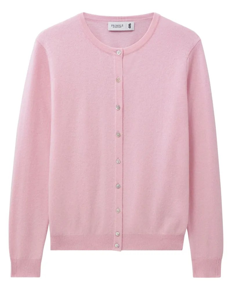 Pringle of Scotland Kaschmircardigan mit Rundhalsausschnitt - Rosa Rosa