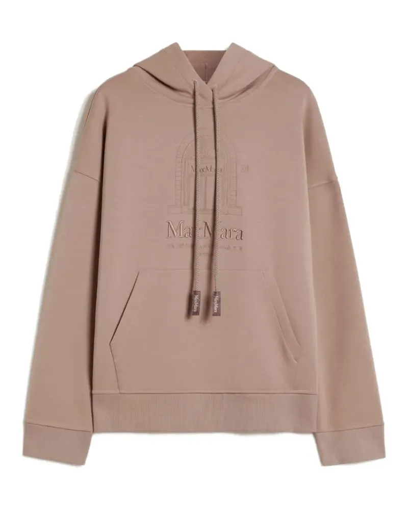 Max Mara Max Mara Kordelzug-Hoodie mit Prägung - Nude Nude