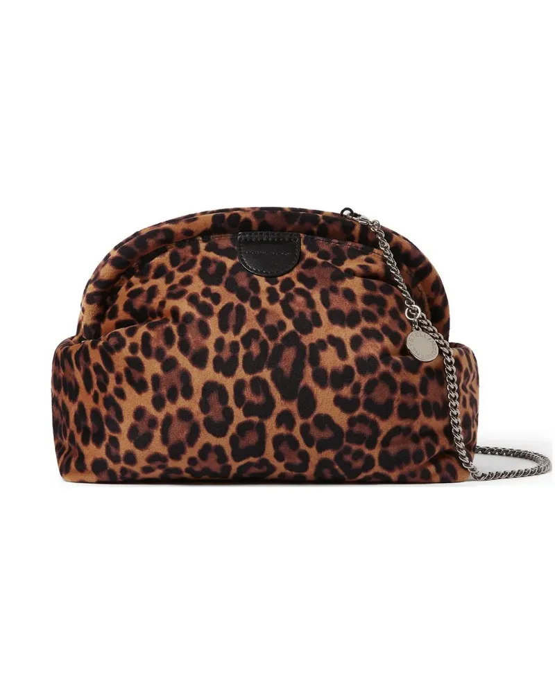 Stella McCartney Clutch mit Leoparden-Print - Nude Nude