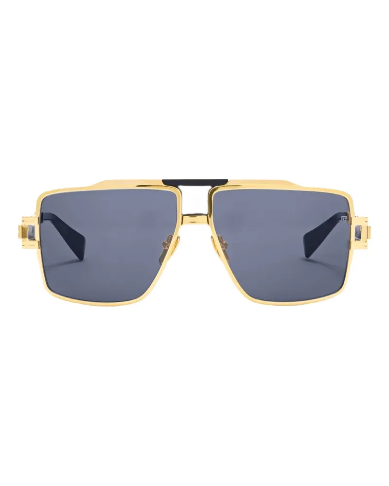 Balmain geometric-frame sunglasses - Gold Gold