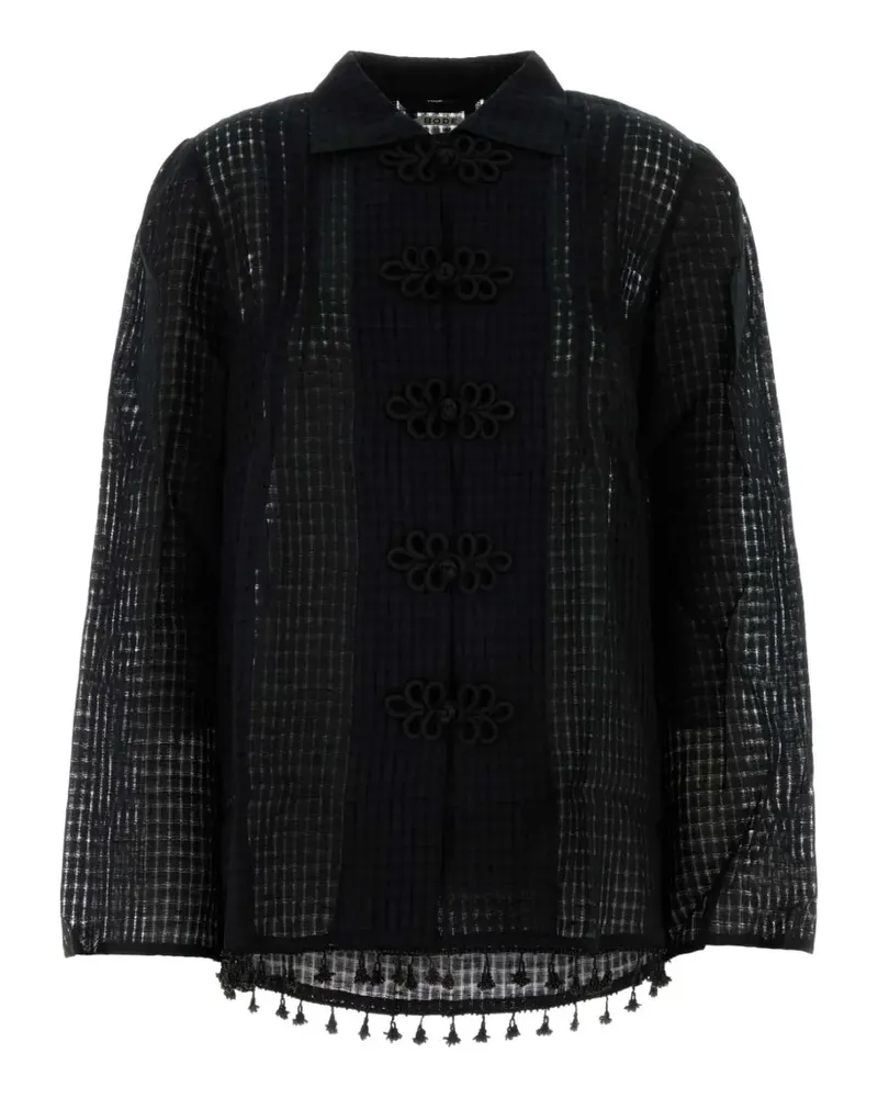BODE Surrey frog-fastening shirt - Schwarz Schwarz