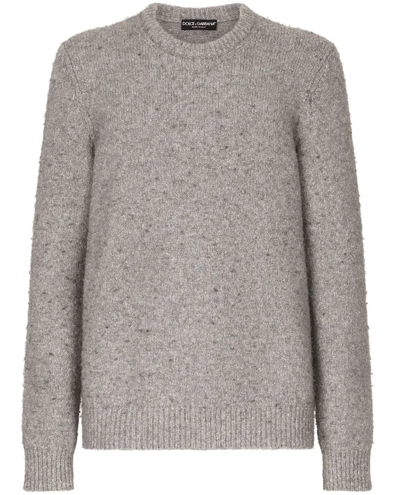Dolce & Gabbana Pullover mit rundem Ausschnitt - Grau Grau