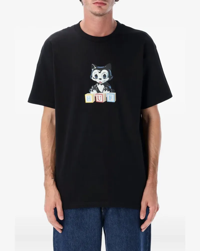HUF Blocks T-Shirt - Schwarz Schwarz