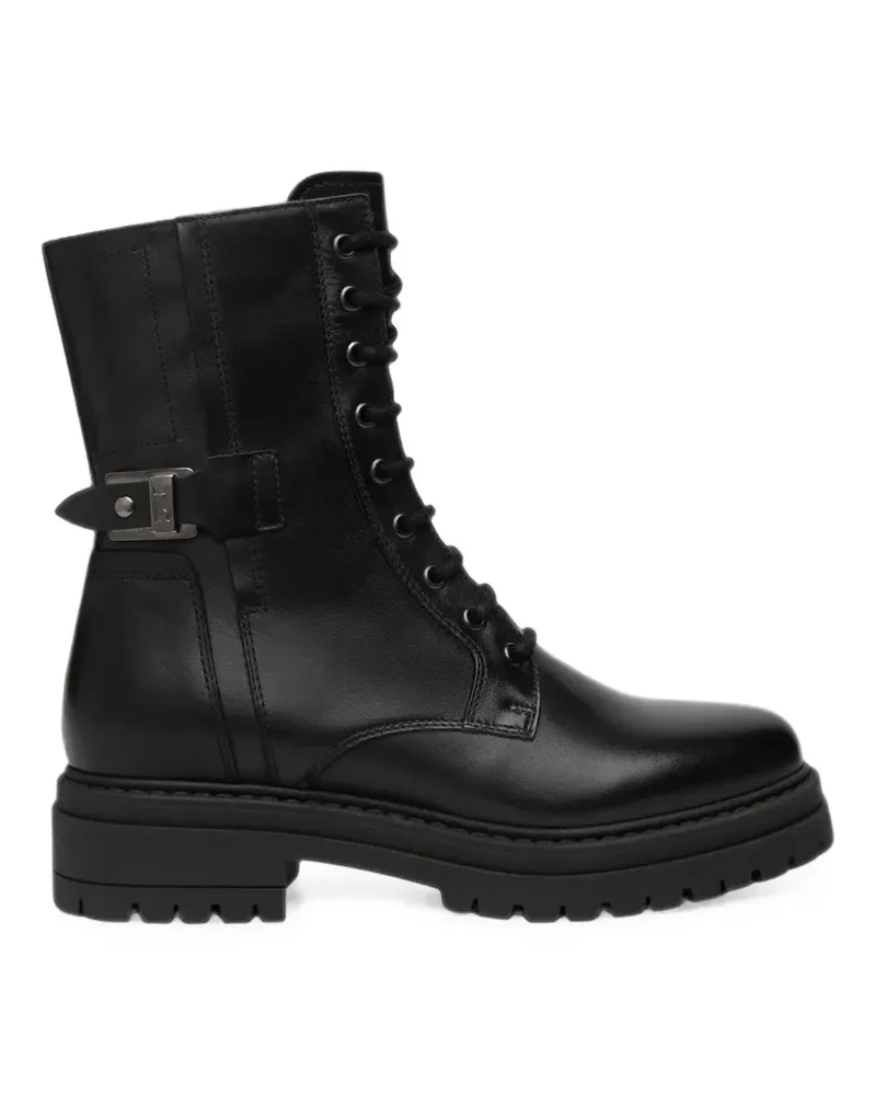 Nero Gardini buckle-detail lace-up boots - Schwarz Schwarz