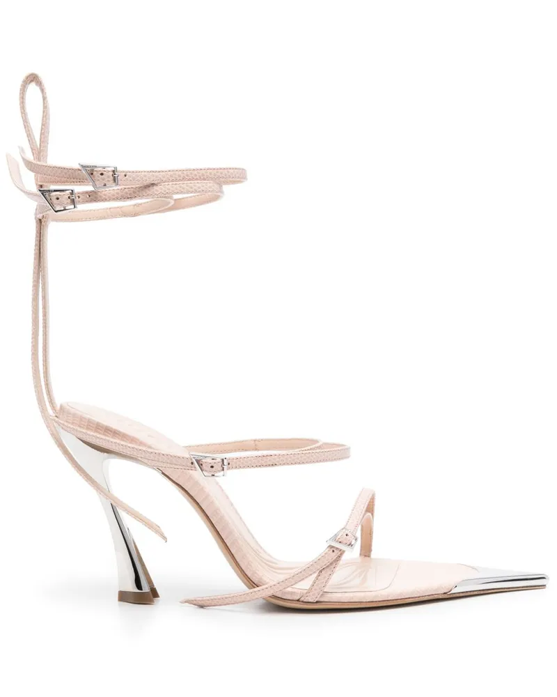 Thierry Mugler Sandalen mit Riemen 105mm - Nude Nude