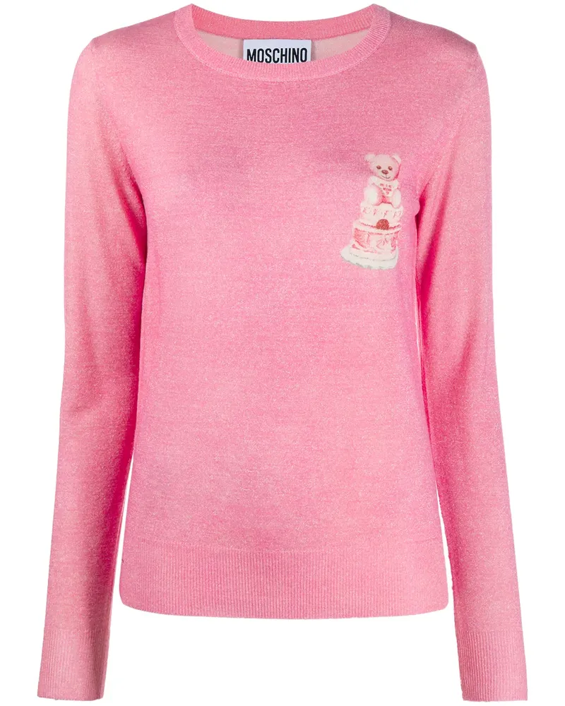 Moschino Pullover mit Print - Rosa Rosa