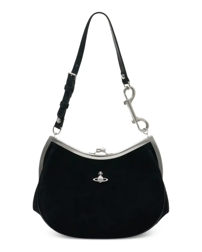 Vivienne Westwood Charm Frame Schultertasche - Schwarz Schwarz