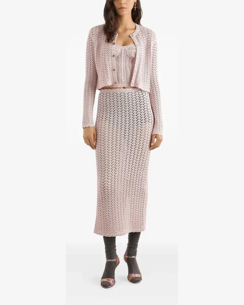 Dolce & Gabbana Gehäkeltes Corsage-Top - Rosa Rosa