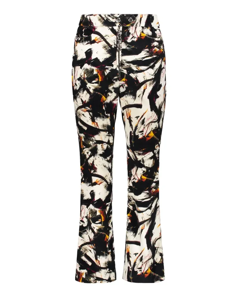 ELLERY abstract-print trousers - Schwarz Schwarz