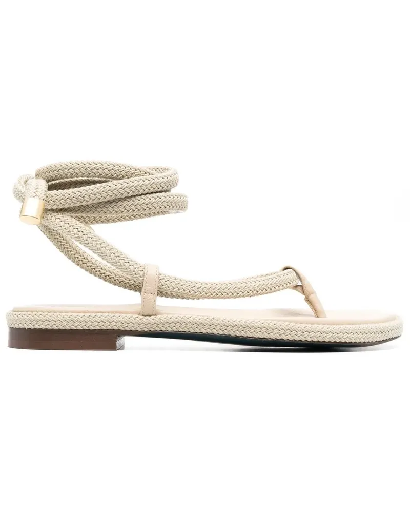 Patrizia Pepe Sandalen mit Kordelzug - Nude Nude